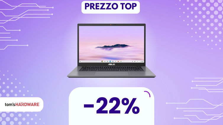 Immagine di Leggero come una piuma, potente e in SCONTO: questo Chromebook Asus vi stupirà! (-22%)