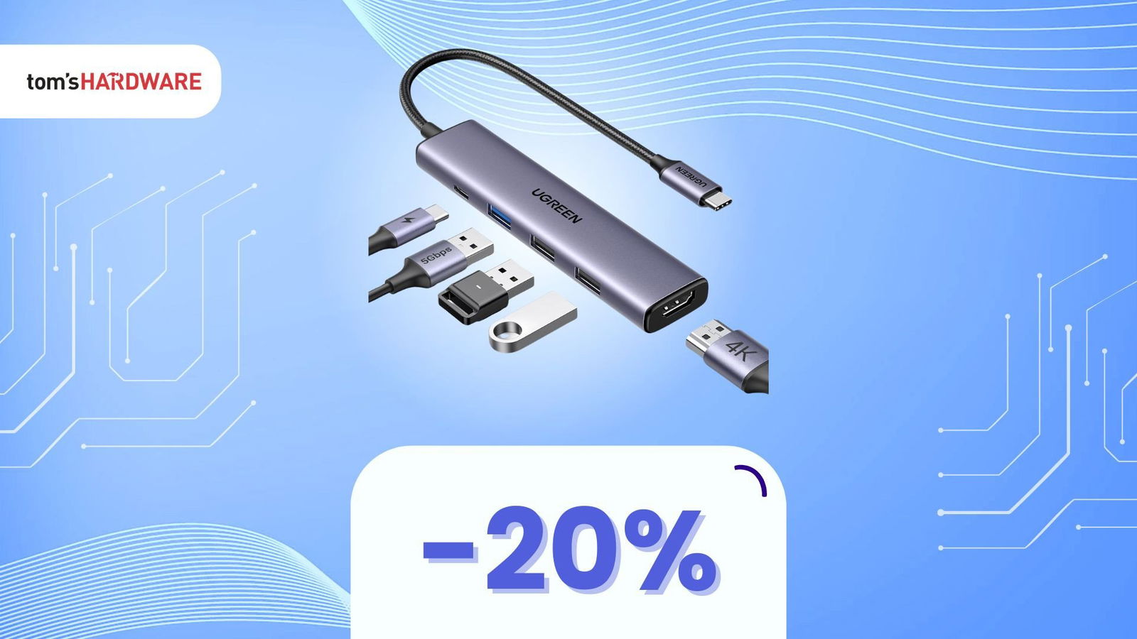 Immagine di Dire ADDIO alle poche porte non è mai stato così CONVENIENTE: ecco l'hub USB-C che vi serve! (-20%)