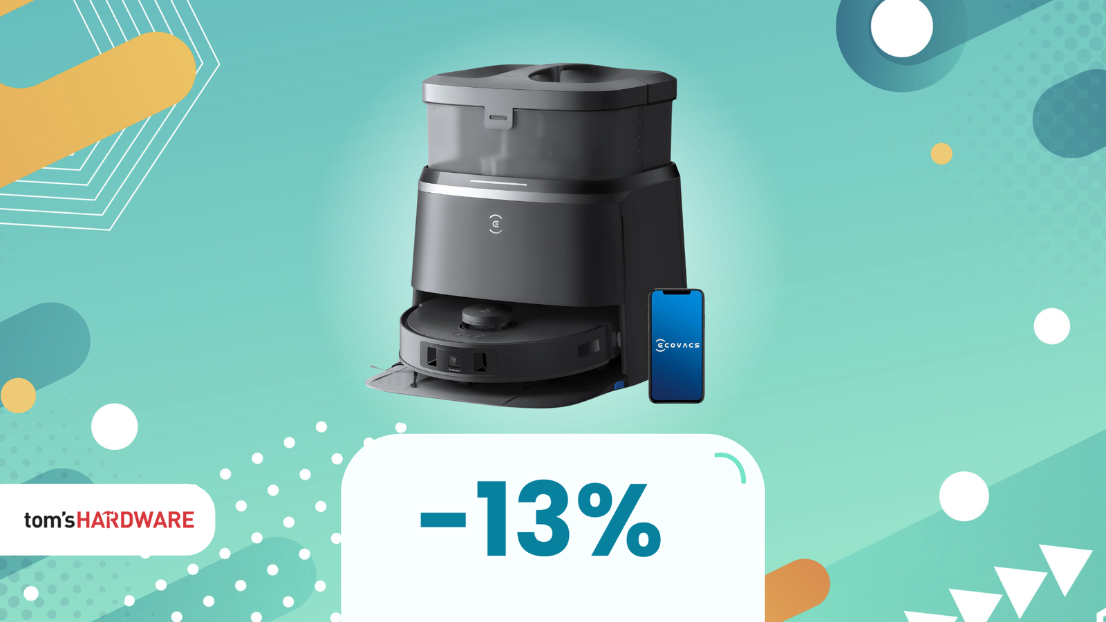 Immagine di Il tuo maggiordomo personale in sconto dell'11%: ECOVACS DEEBOT T30 OMNI