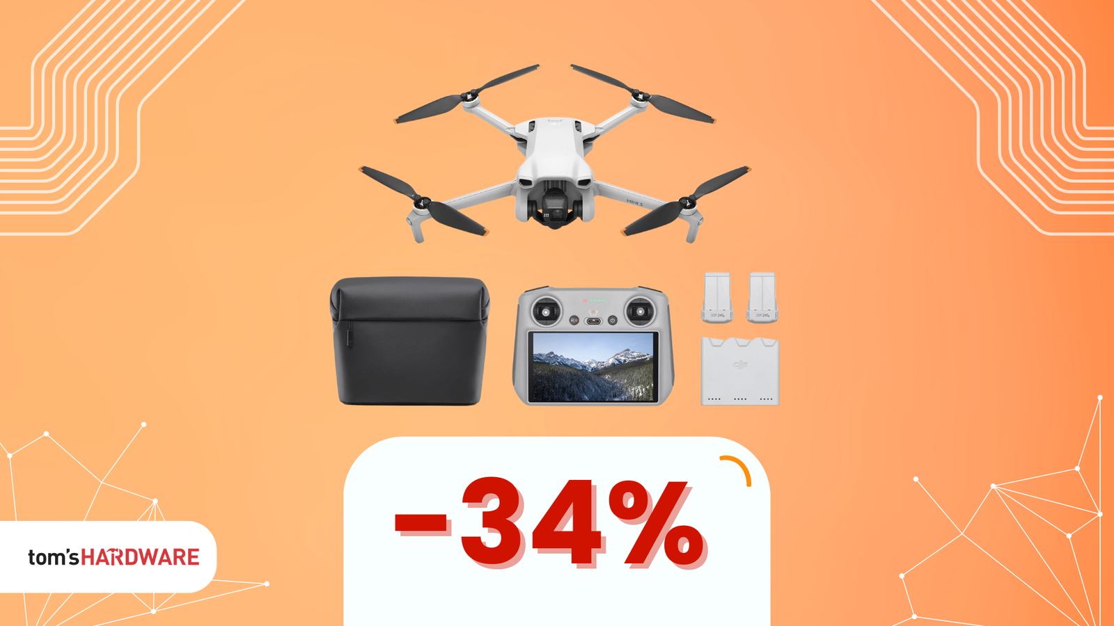 Immagine di DJI Mini 3 Fly More Combo: SUPER OFFERTA a soli 549€! (-279€)