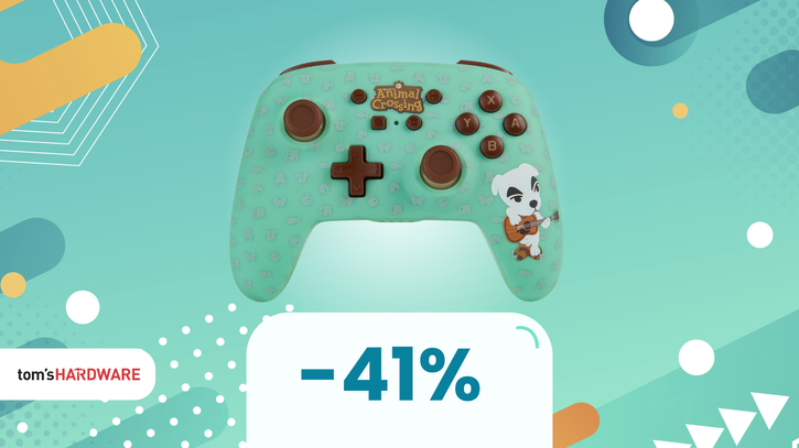 Immagine di Il più bel controller Nintendo Switch a tema Animal Crossing? Contoller K.K. Slider in sconto del 40%