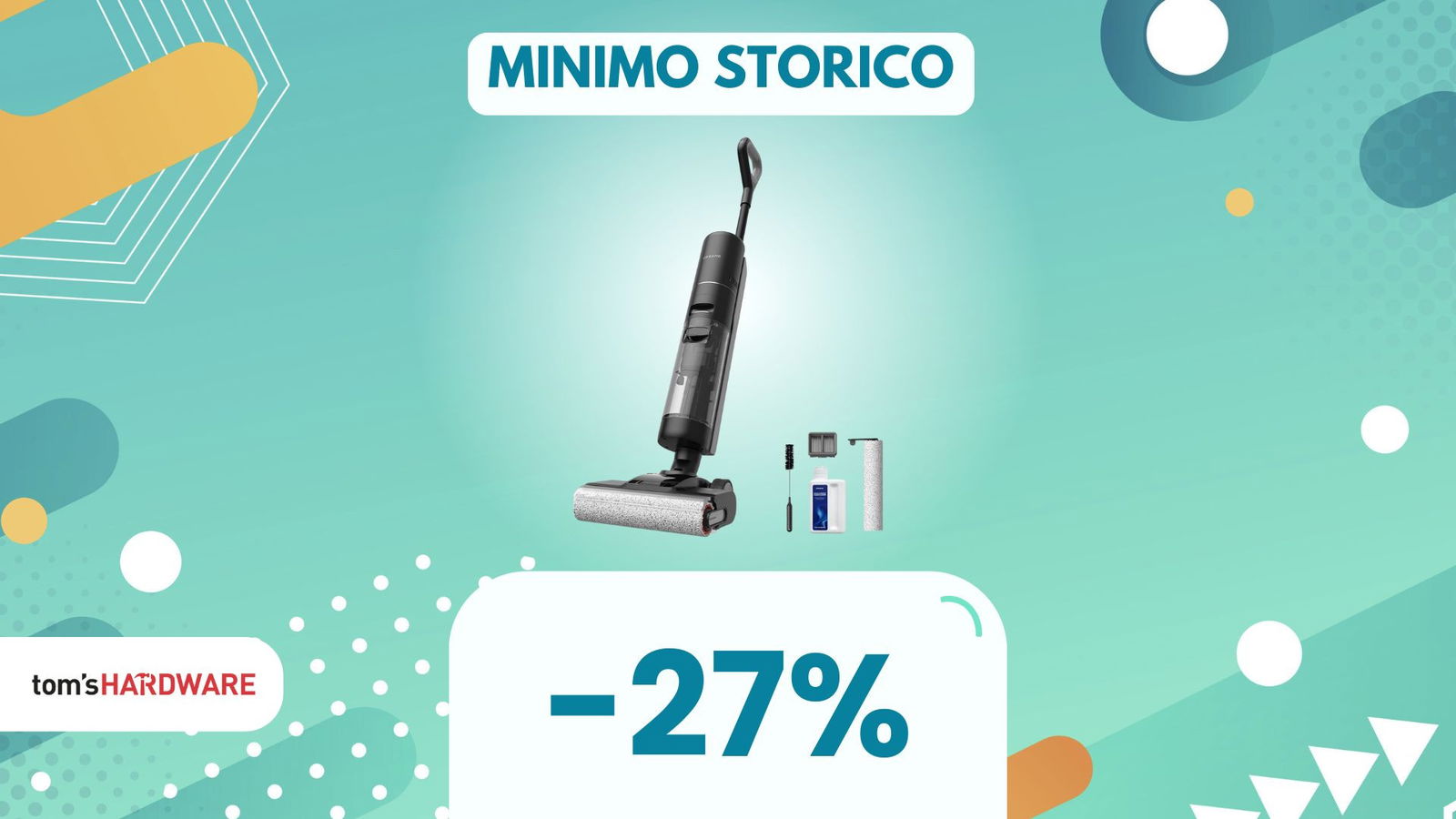 Immagine di Lava e aspira in un colpo solo con questa scopa elettrica, ora in SUPER SCONTO! (-27%)