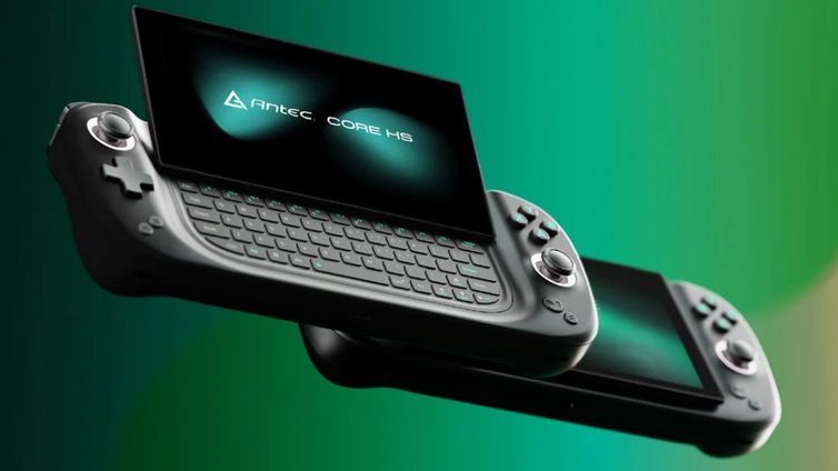Immagine di Antec Core HS, una handheld con tastiera fisica e Ryzen 7 7840U