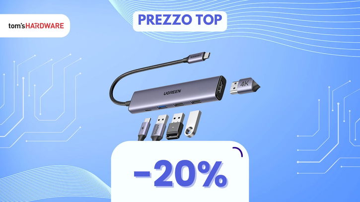 Immagine di MENO DI 20€ per questo hub 5 in 1, MAI PIÙ problemi di porte!