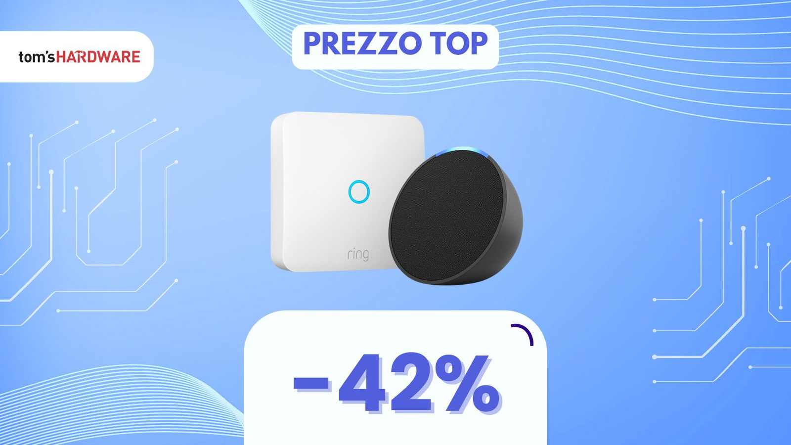 Immagine di Echo Pop + Ring Intercom, la combinazione IDEALE a PREZZO ASSURDO! (-42%)