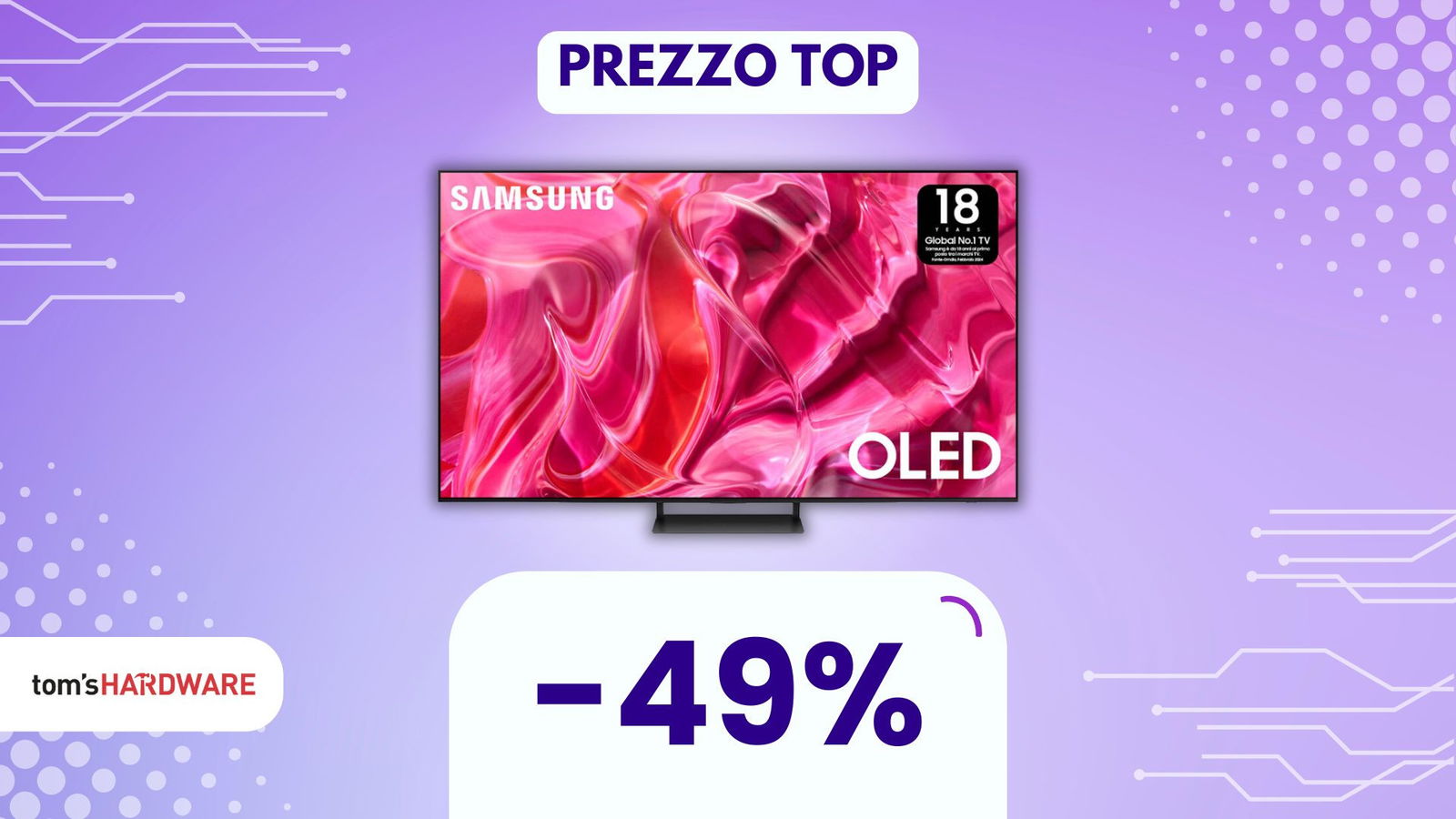 Immagine di Questa Smart TV OLED Samsung da 77" oggi costa quasi LA METÀ! (-49%)