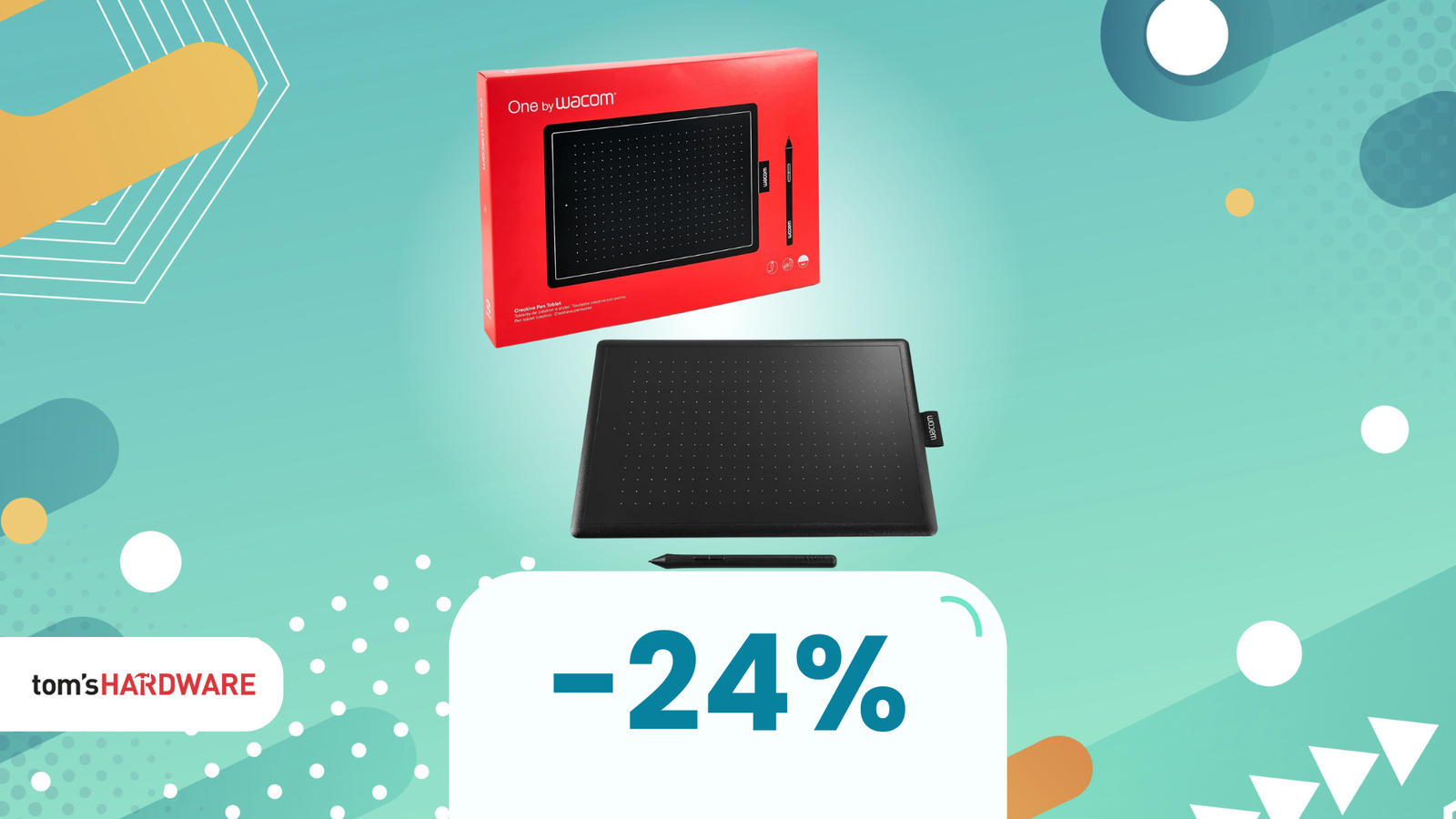 Immagine di Disegna al meglio con la tavoletta grafica Wacom One By Wacom Medium, a soli 34€!