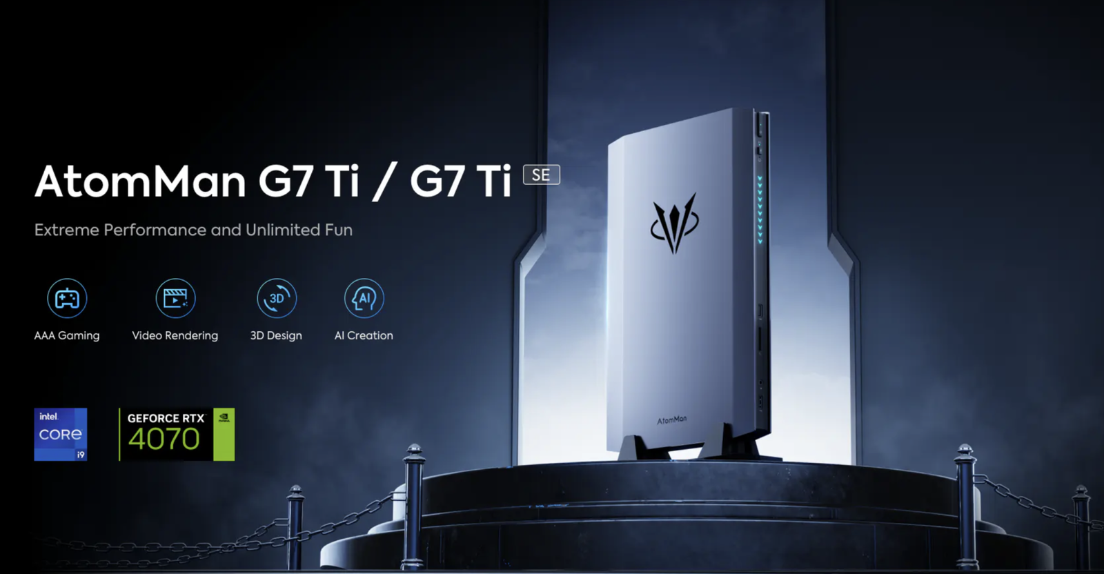 Immagine di AtomMan G7 TI: la nuova frontiera del gaming su mini PC