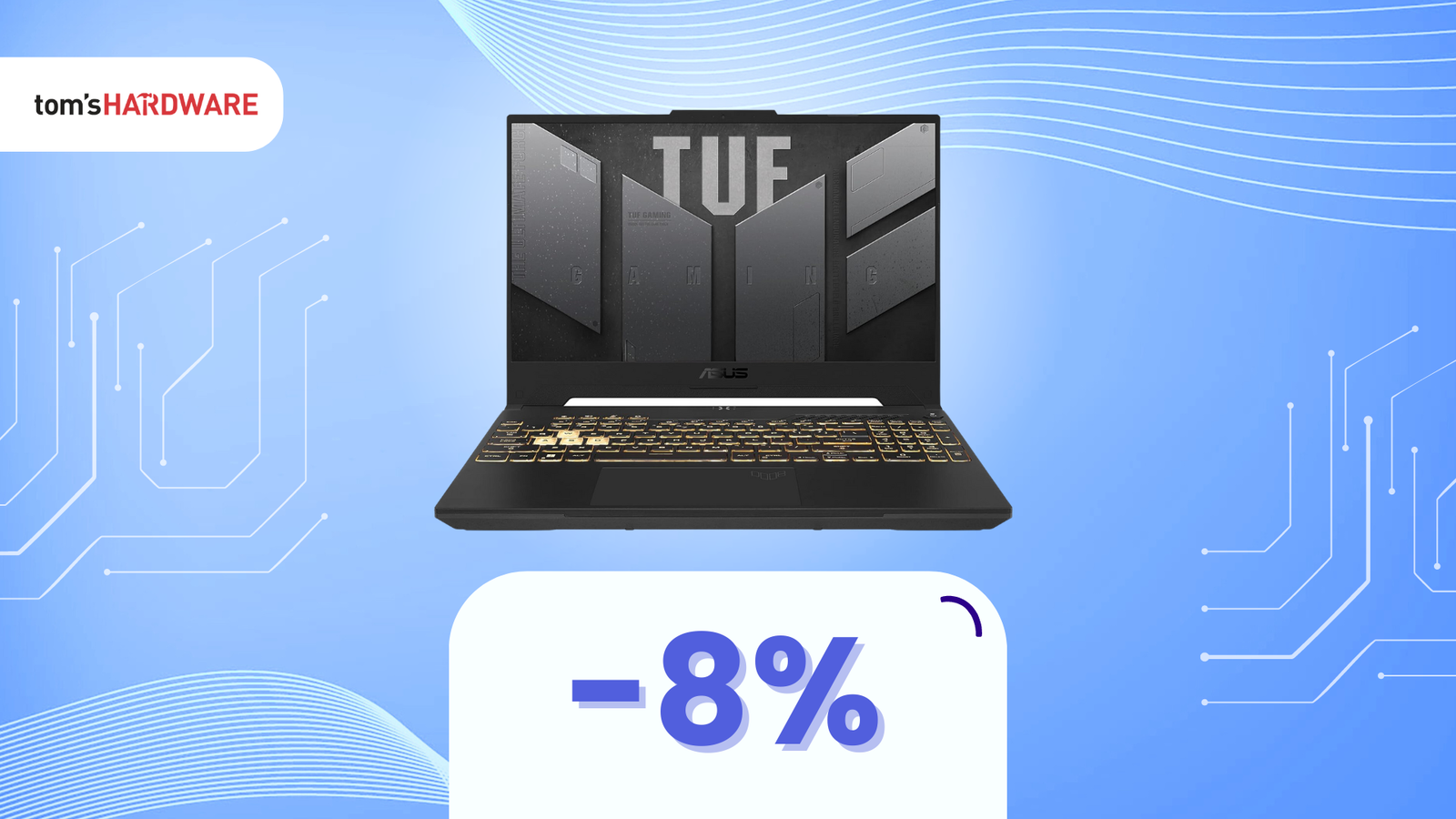 Immagine di Latptop per gamer ASUS TUF Gaming F15 a un prezzo SHOCK! (-8%)