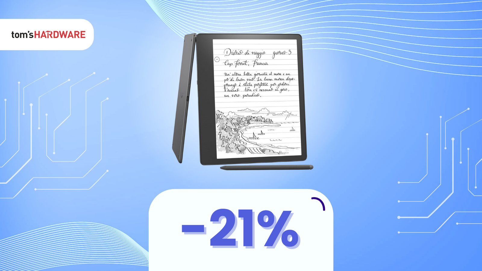 Immagine di Leggi ovunque tu voglia: Kindle Scribe a un prezzo SHOCK! (-21%)