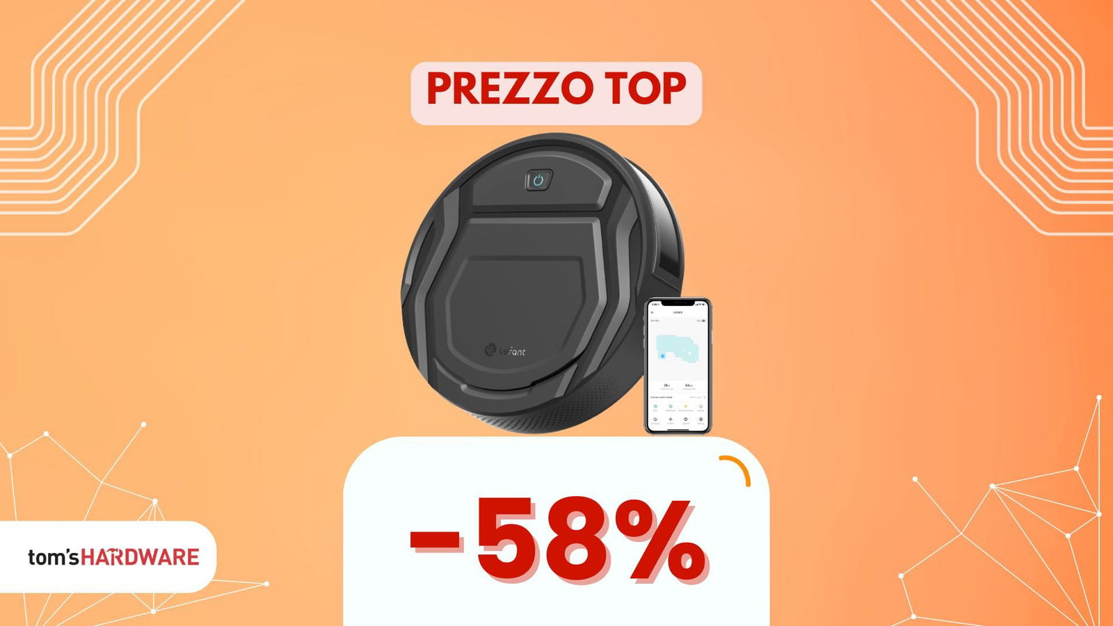 Immagine di Oggi, con il miglior prezzo, ti porti a casa un robot aspirapolvere per meno di 100€