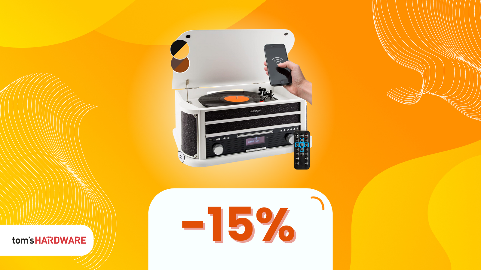 Immagine di Giradischi AUNA Belle Epoque 1908 a soli 154€! Sconto del 15% con un coupon