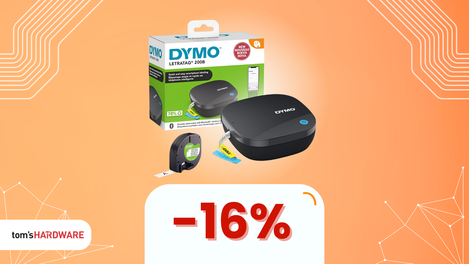 Immagine di DYMO LetraTag 200B a un prezzo SHOCK! (-33%)