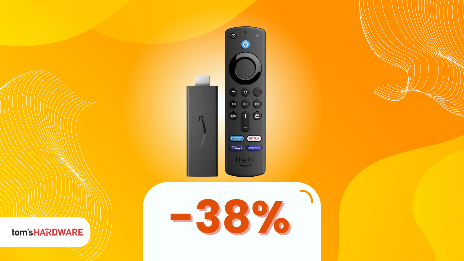 Immagine di Amazon Fire TV Stick con telecomando Alexa a un prezzo SHOCK! (-38%)