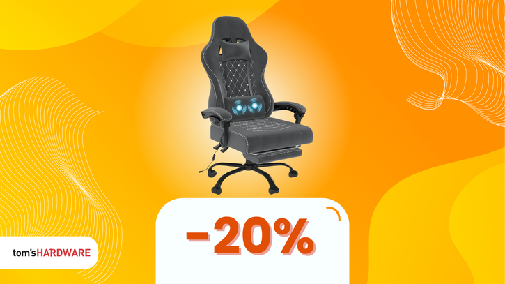 Immagine di Gioca comodo per ore e ore con la sedia gaming Devoko a soli 108€!