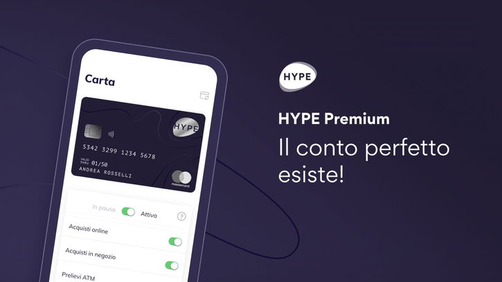 Immagine di HYPE Premium: apri il conto all-inclusive e ottieni un BONUS di 25€!