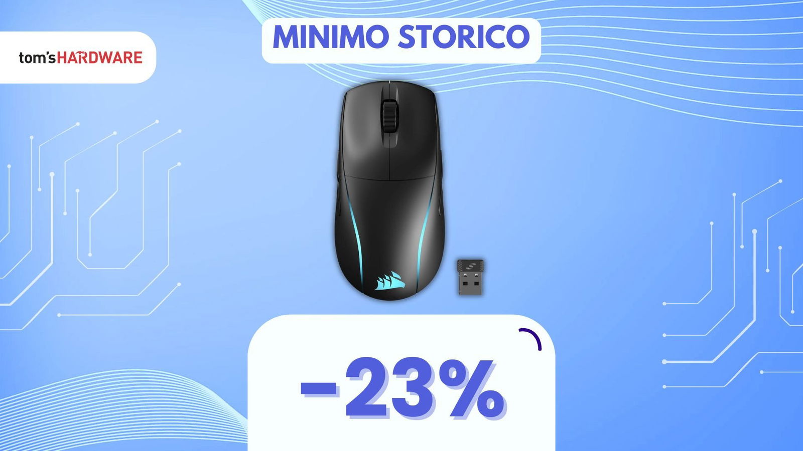 Immagine di Leggero, comodo e PRECISO: ecco il mouse da gaming Corsair che cercavate! (-23%)