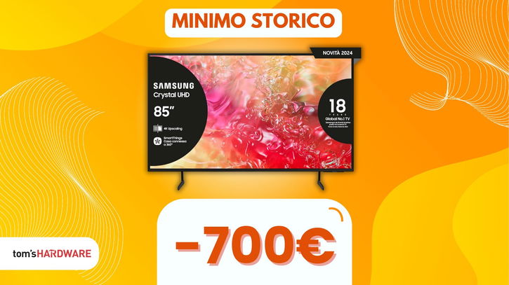 Immagine di Con questa OFFERTA A TEMPO risparmi 700€ sulla FANTASTICA Smart TV Samsung da 85"!