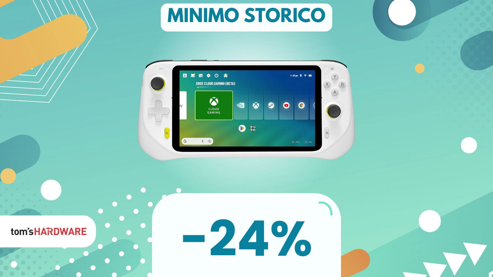 Immagine di Con Logitech G Cloud porti i giochi con te, e ORA è al MINIMO STORICO!