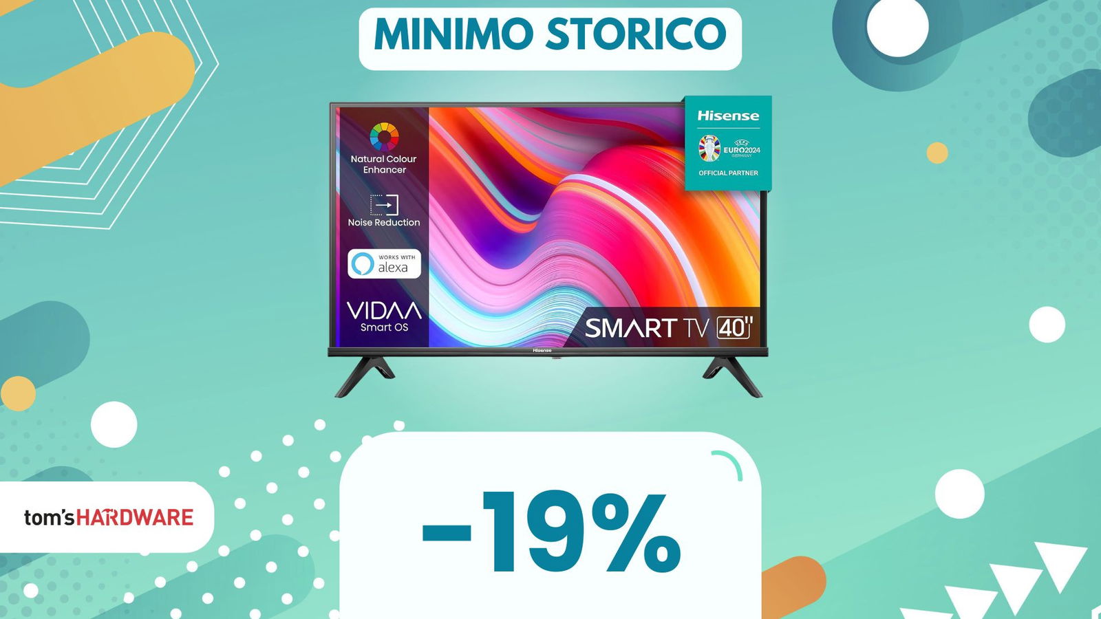 Immagine di Vuoi una Smart TV e hai poco spazio? Ecco l'AFFARE del giorno!