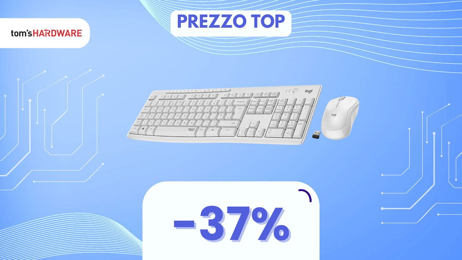 Immagine di Questo kit mouse e tastiera wireless è SILENZIOSO e COSTA POCHISSIMO! (-37%)