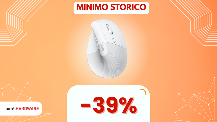 Immagine di Cerchi comfort alla scrivania? Il Logitech Lift è il mouse verticale che ti serve! (-39%)