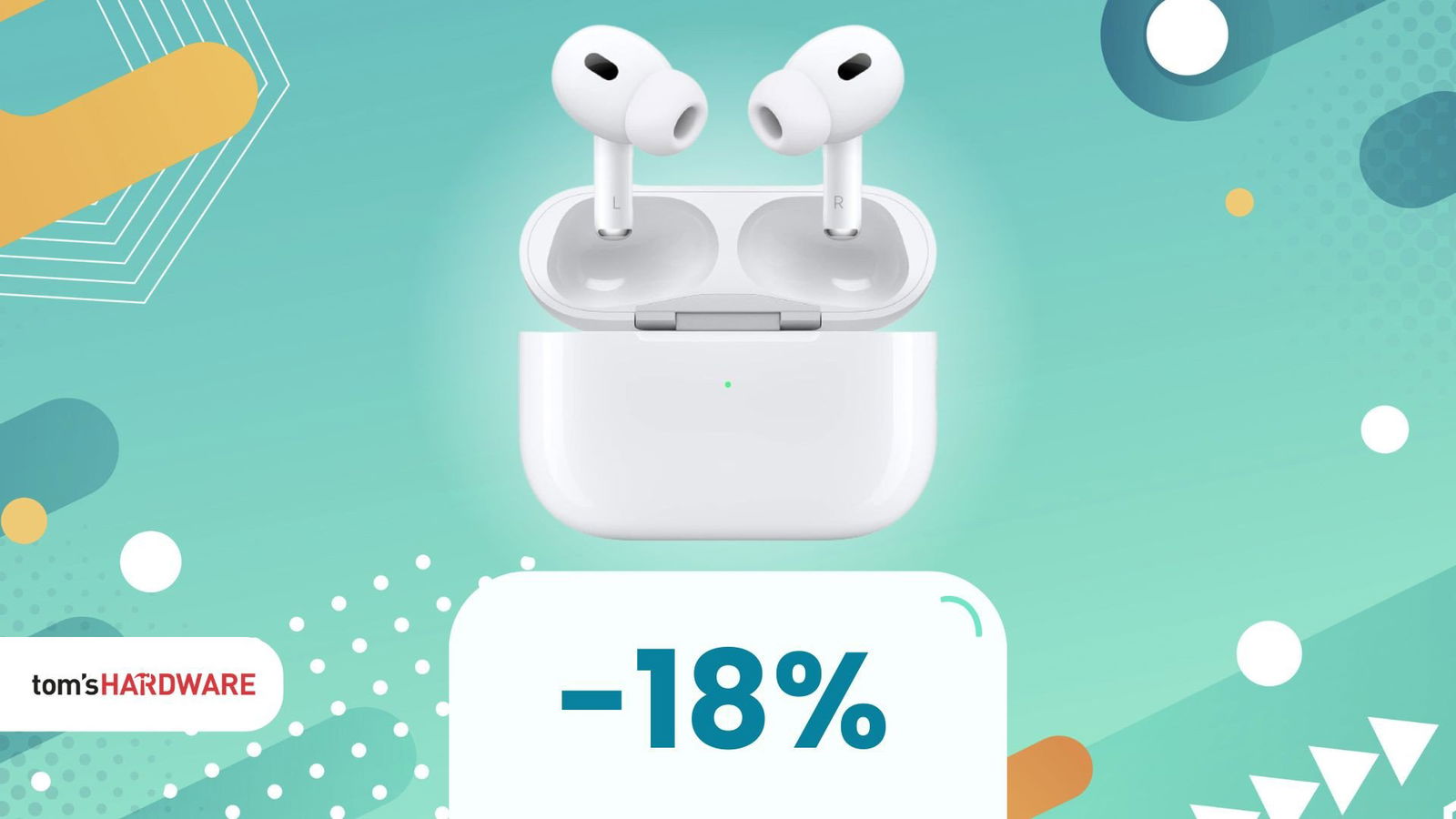 Immagine di Ascolta la musica al meglio con gli auricolari Apple AirPods Pro, oggi IN SCONTO! -18%