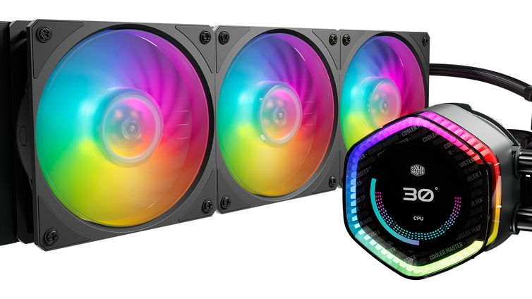 Immagine di Cooler Master MasterLiquid 360 ION, display IPS e fino a 330W