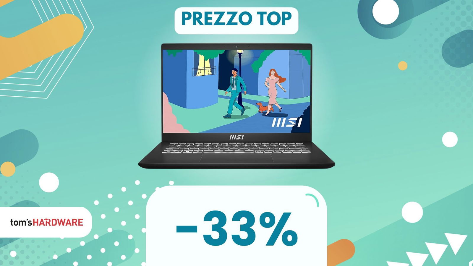 Immagine di Produttività e leggerezza si fondono in questo notebook MSI al MINIMO STORICO!