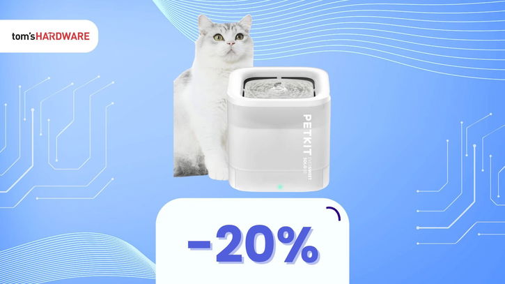 Immagine di Acqua fresca H24 per il tuo gatto? Nessun problema, con questa fontanella automatica!