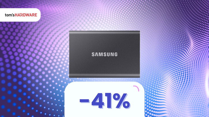 Immagine di È in offerta un SSD portatile Samsung con velocità oltre 1GB/s (-41%)