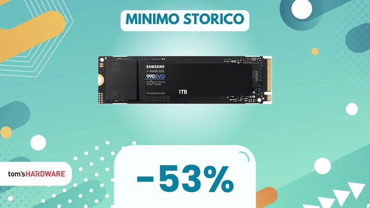 Immagine di L'SSD M.2 Samsung 990 EVO non è MAI COSTATO MENO! (-53%)