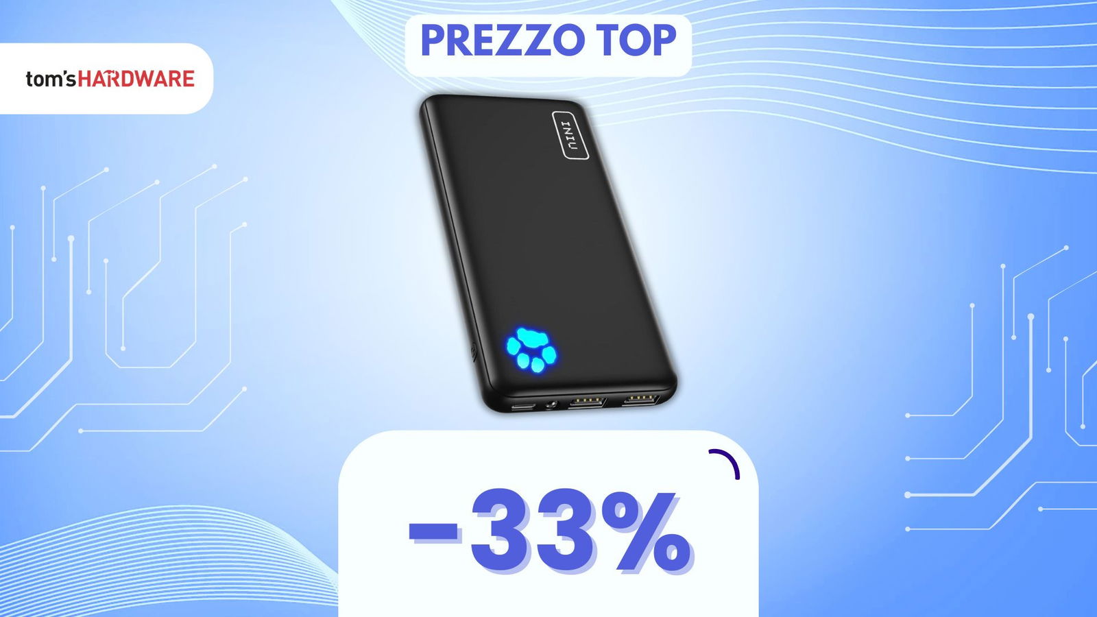 Immagine di Ricarica RAPIDA per ogni smartphone con questa Powerbank da 10000mAh, e CHE PREZZO!