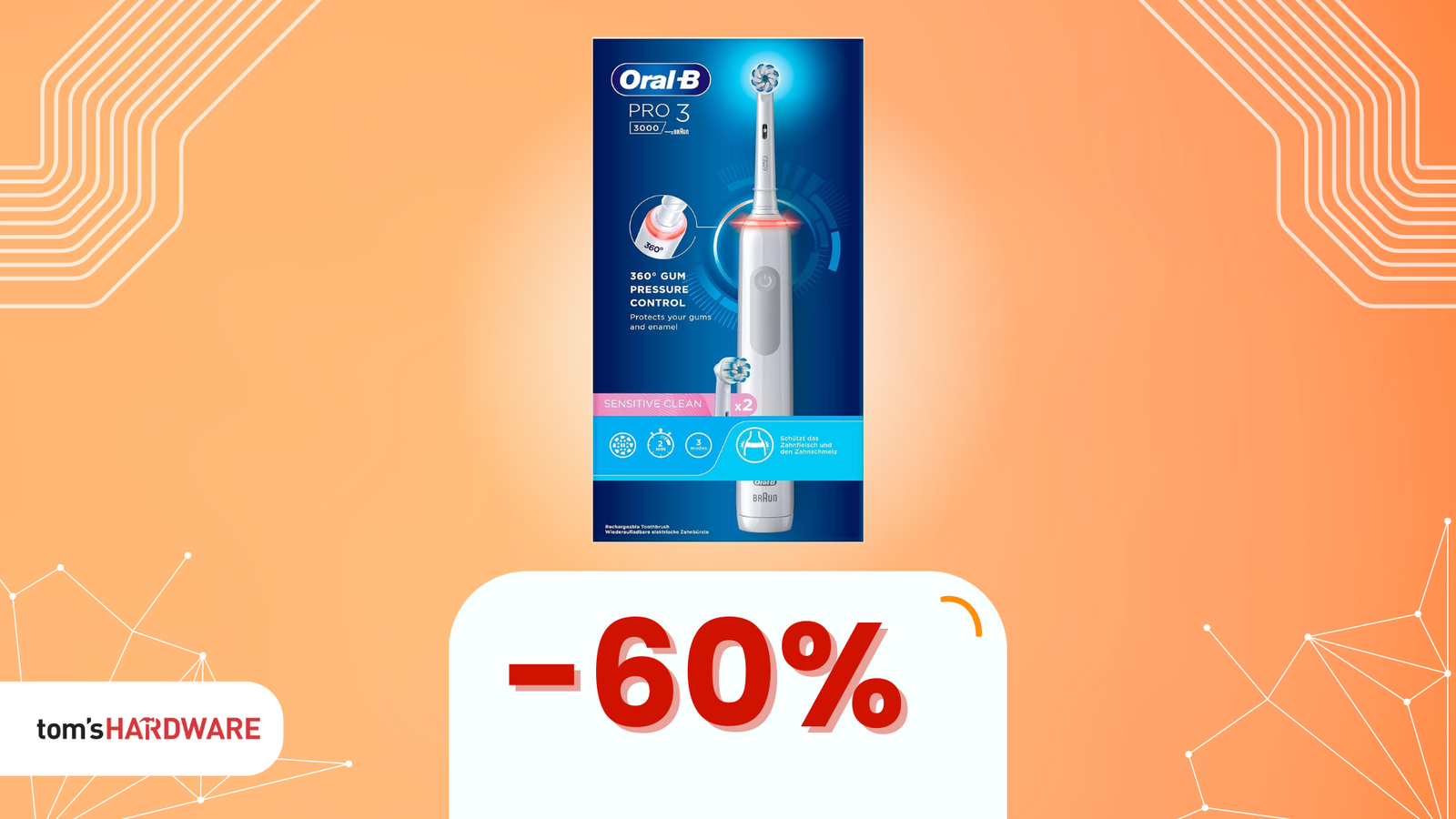 Immagine di L'igiene orale perfetta a un prezzo SHOCK: Oral-B Pro Series 3 in sconto del 60%