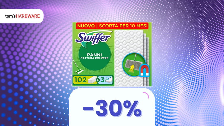 Immagine di Amazon lancia la sfida ai supermercati: Swiffer scontati del 30%!