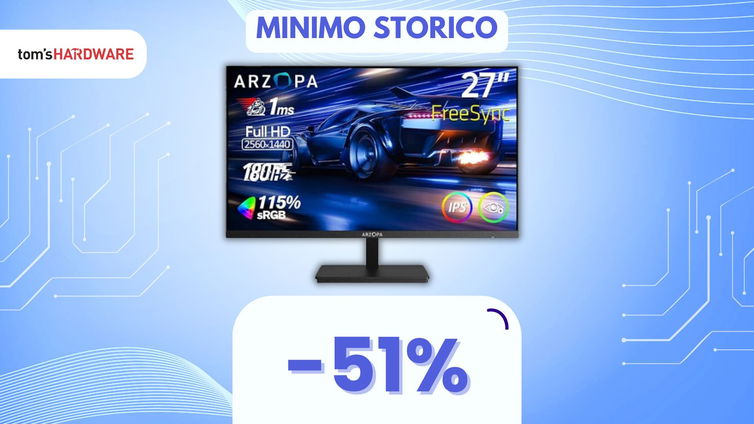 Immagine di TRIPLO SCONTO su questo monitor da gaming 2K con 180Hz, oggi a un prezzo SHOCK!