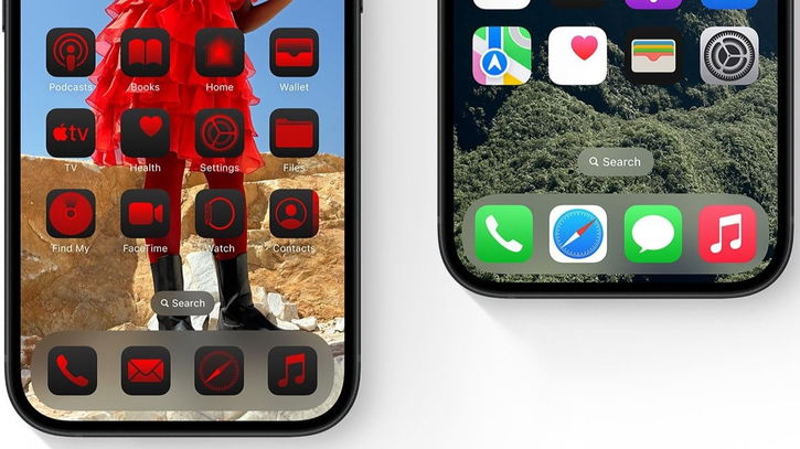 Immagine di iOS 18, perché alcune icone delle app non cambiano colore?