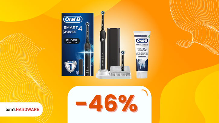 Immagine di igiene orale TOP a un prezzo imbattibile: Oral-B Smart 4 4500 a metà prezzo! (-46%)