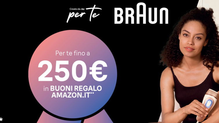 Immagine di Diventa Ambassador Braun e ricevi fino a 250€ di buoni Amazon!