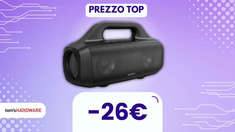 Immagine di Resistenza al top e bassi profondi: DOPPIO SCONTO su questa cassa Bluetooth Soundcore!