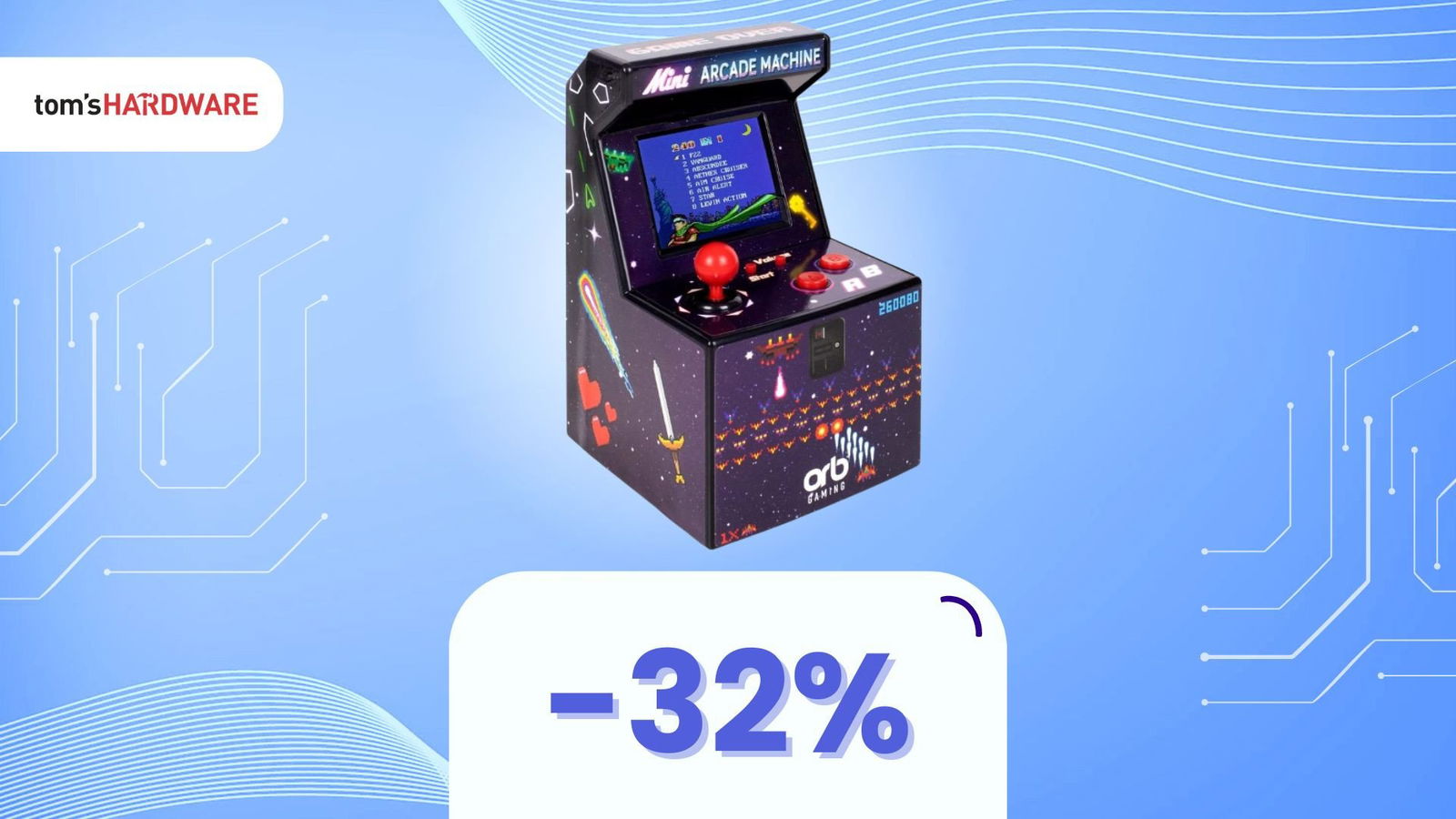 Immagine di Amazon Find: la magia degli anni '80 nella tua mano con questo mini cabinato arcade, oggi IN SCONTO!