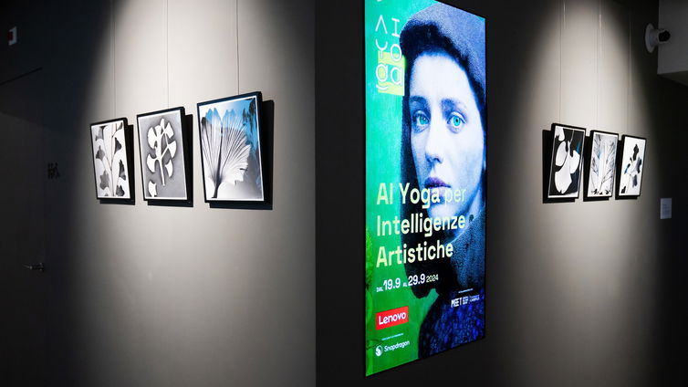 Immagine di Lenovo porta l'IA anche nell'arte, a Milano una mostra che unisce i due mondi