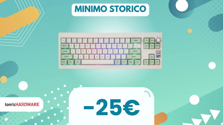 Immagine di Questa bellissima tastiera meccanica ha anche un display, e che SCONTO!