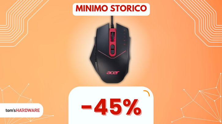 Immagine di Questo mouse Acer quasi a METÀ PREZZO vi farà personalizzare TUTTO! (-45%)