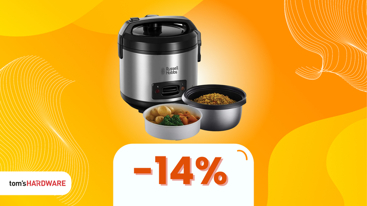 Immagine di Il segreto per un riso sempre perfetto? Il cuociriso Russell Hobbs ora col 14% di sconto!