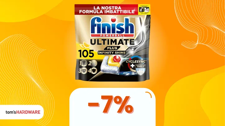 Immagine di Finish Ultimate PLUS Infinity Shine a solo 25€!