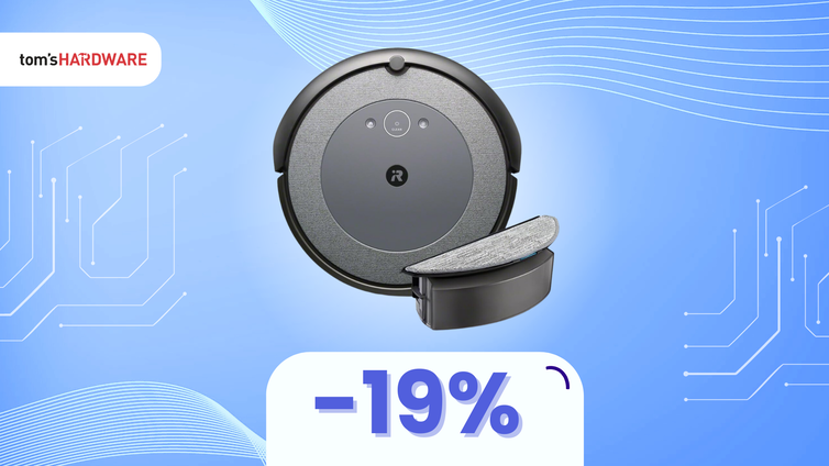 Immagine di Addio pulizie PER SEMPRE! iRobot Roomba Combo i5: prezzo SHOCK! (-19%)