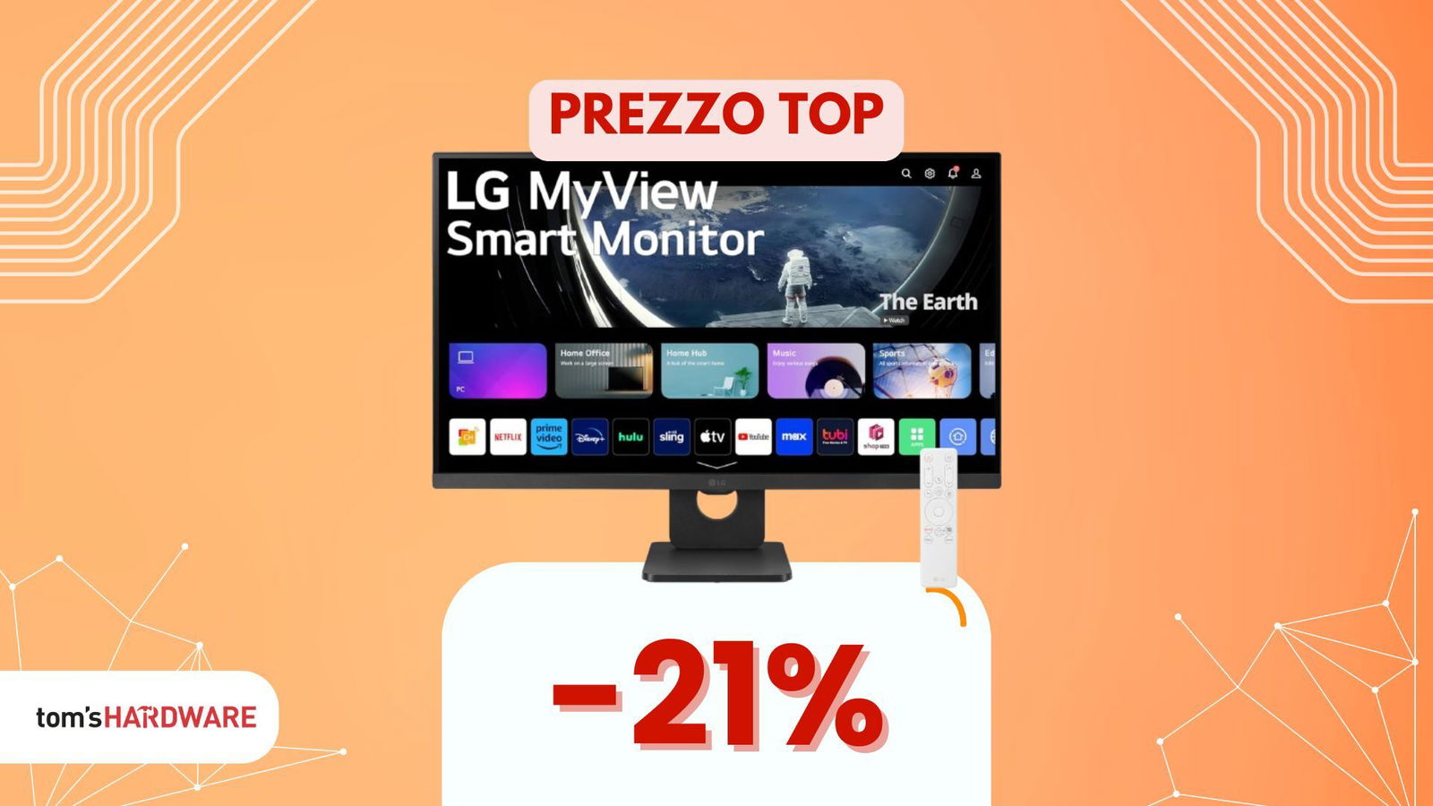 Immagine di Lo smart monitor di LG è in sconto oggi, e che sconto: meno di 170€!