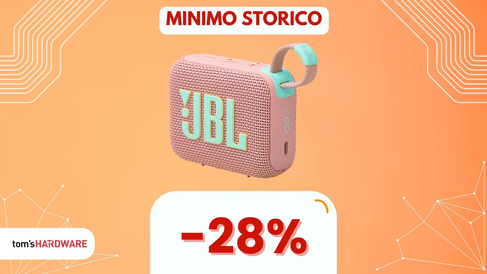 Immagine di Questa piccolissima cassa Bluetooth JBL sfida acqua e polvere, e CHE AUDIO! (-28%)