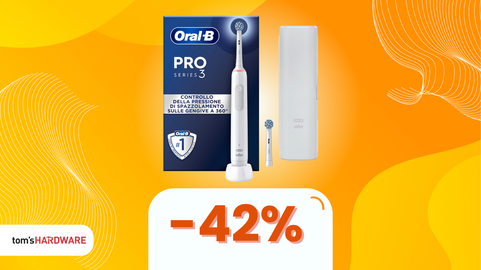 Immagine di Oral-B Pro 3 3500N, CHE PREZZO! Su Amazon risparmi il 42%